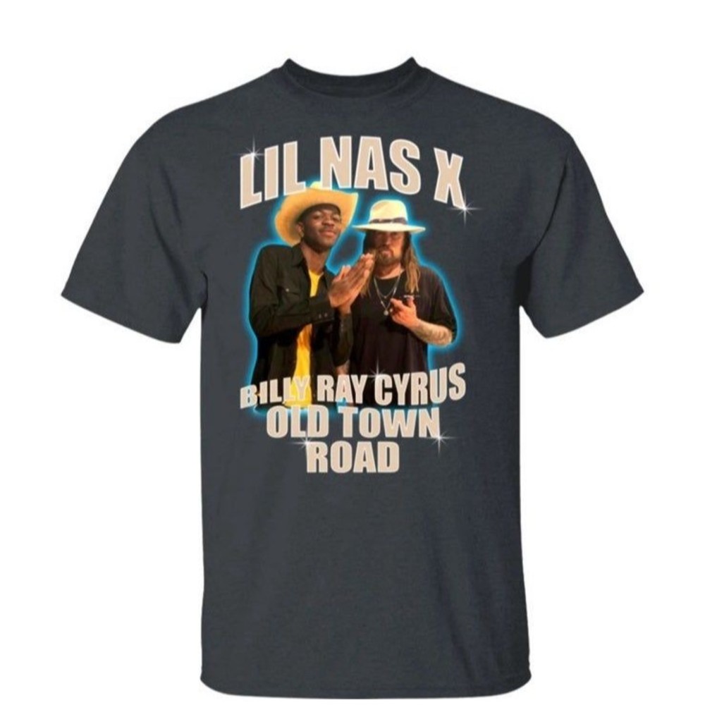 Lil Nas X Billy Ray Cyrus Old Town Road Shirt The Thread Shop Tee Size L